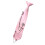Uniforme élégant pré-noué, cravate Punk avec chaîne-argent rose 1