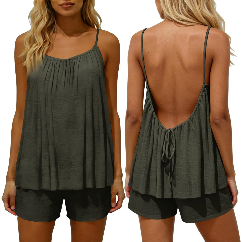 Dark/Grey Two Piece Sets For Women Going Out Outfits- Xxl