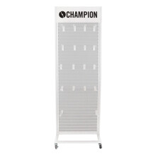 White Metal Stand with Wheels, 600mm