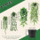 4 stuks mooie plastic eucalyptustakken decoratieve 3