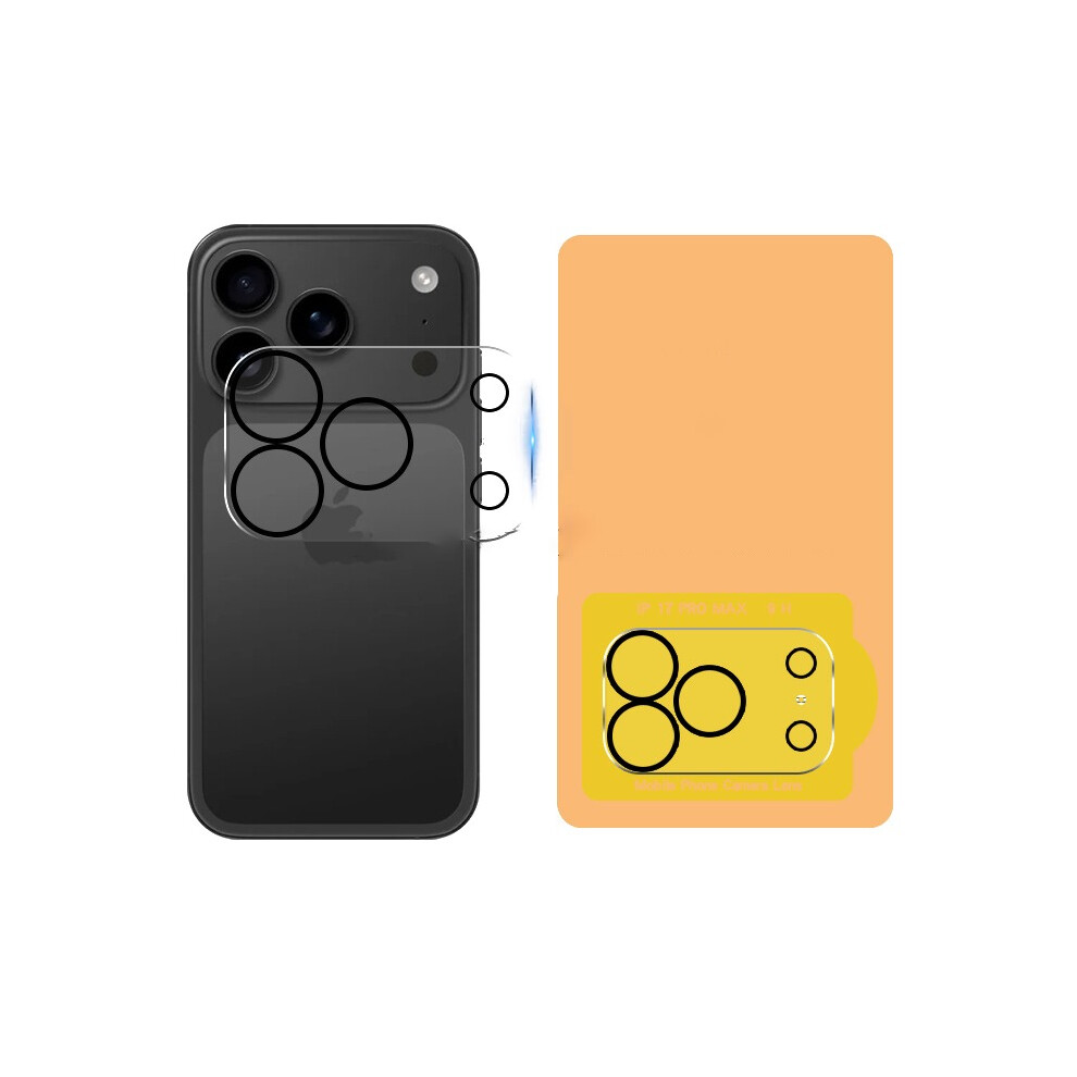 2-Pack Tempered Glass Camera Lens Protector Compatible With Iphone 17 Pro Max - Clear, Anti-Fingerprint 7314281323196