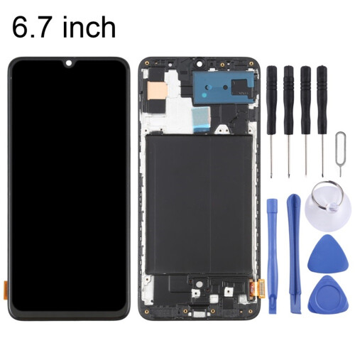 Οθόνη OLED LCD για Samsung για Galaxy A70 SM-A705 Digitizer Full Assembly με πλαίσιο (6,7 ίντσες) (Μαύρο) 1