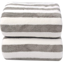 Prosoape de baie din microfibră, lavabile la mașină, prosop de plajă gri supradimensionat, set de 2, foarte absorbant, uscare rapidă, versatil