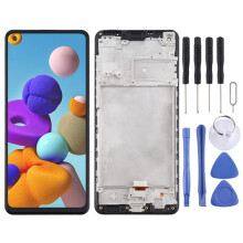 (Black) Écran LCD pour Samsung pour Galaxy A21s / SM-A217 numériseur assemblage complet avec cadre (noir)