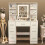 Vanity Makeup Desk with 7 Drawers Dresser Table 1