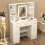 Vanity Makeup Desk with 7 Drawers Dresser Table 3