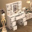 Vanity Makeup Desk with 7 Drawers Dresser Table 4