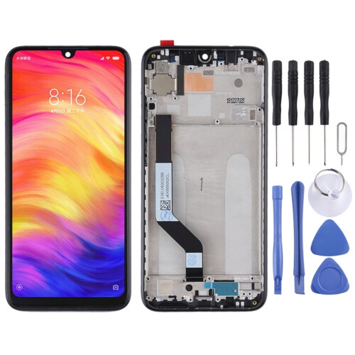 (Black) Οθόνη TFT LCD για Xiaomi Redmi Note 7 / Redmi Note 7 Pro Digitizer Full Assembly με πλαίσιο (Μαύρο)