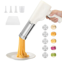 Portable Electric Pasta Maker, 5-In-1 Cordless Pasta Machine, Equipped with Pasta Mold And Sausage Filling Tube