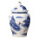 Delicate Blue Flower Tea Canister Durable Ceramic-Design C 1