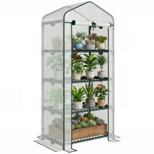 Invernadero de Jardín Blanco 70 x 50 x 160 cm