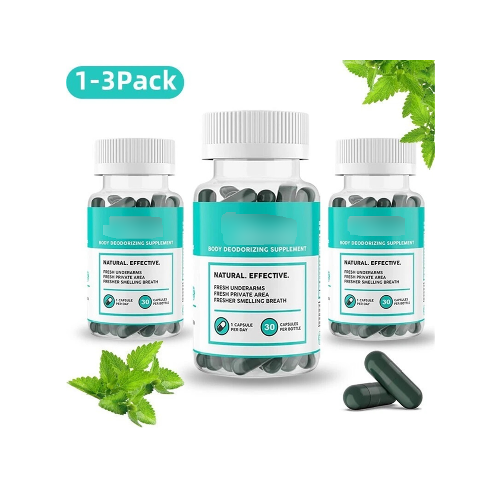 (3PACK(90 Capsules)) 1`3x DEOS Internal Deodorant Supplement â DEOS Full Body Deodorizer 30 Capsules