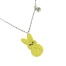 Entzückende Halskette mit Hasen-Anhänger symbolisiert-Gelb