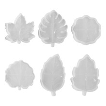 Moule en forme de feuille de Silicone, paquet de 6, pour
