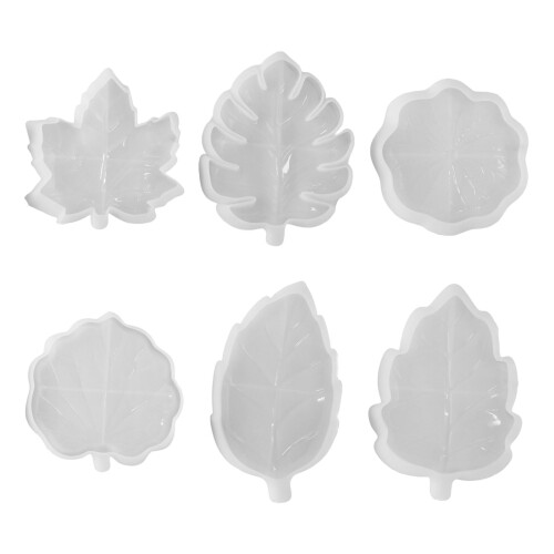 Moule en forme de feuille de Silicone, paquet de 6, pour