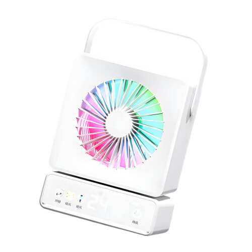 Leiser USB-Tischventilator mit 7 Flügeln, 6000 mAh, lange