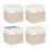 Linen Storage Baskets Set of 4 - Multipurpose Organizers 1