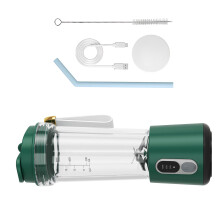 Processeur de jus flexible avec lames de coupe en acier 304-Vert
