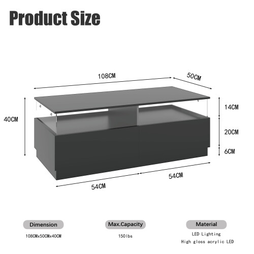 Rectangular Coffee Tables with Storages 1
