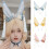 Adorable Floral Embroidered Rabbit Ears-Light curls up 3