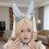 Adorable Floral Embroidered Rabbit Ears-Light curls up 5