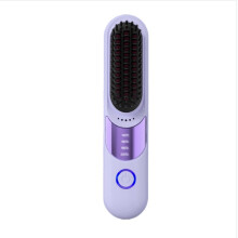 Kabelloser 2-in-1 Haarglätter & Lockenstab – Tragbar, Wiederaufladbar, Anti-Verbrühung Purple