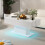 White Led Coffee Table with 2 Storage Drawers 6
