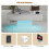 White Led Coffee Table with 2 Storage Drawers 7