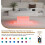 White Led Coffee Table with 2 Storage Drawers 4