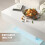 White Led Coffee Table with 2 Storage Drawers 5