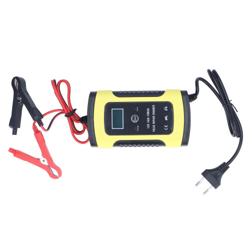 Caricabatterie per auto 12V 6A 4-100Ah ABS alluminio 1
