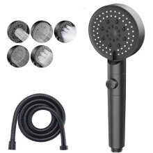 Modes Water Saving Shower Head, Adjustable Bathroom Shower Head, One Button ShutOff, High Pressure