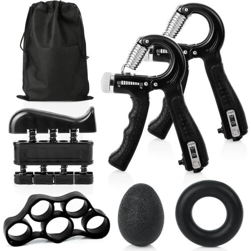 Finger Strength Exerciser, Hand Exerciser, Adjustable Grip Strength Training 1060kg
