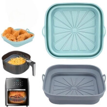Silicone Mold Air Fryer 2 pieces Reusable Foldable 21 cm x 17.5 cm x 5 cm