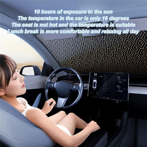 Foldable Car Windshield Sun Shade  Light Blocking Sunscreen for Cars Front Window Cover 2