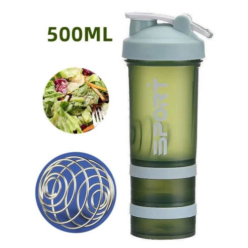 Salad Dressing Shaker  BRAND  500ML  Green  Practical Design  EcoFriendly Materials 1