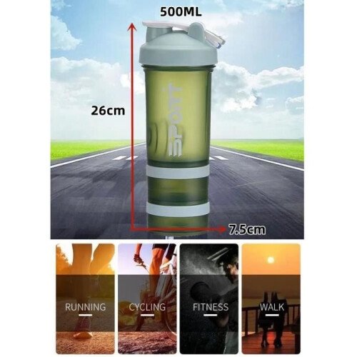 Salad Dressing Shaker  BRAND  500ML  Green  Practical Design  EcoFriendly Materials 2
