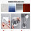Shower Head Holder  Strong Adhesive  Silver  Adjustable Angle  Pack of 2  12 cm 5