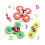 Bath Toys  Unspecified  3PCS  Suction Cup  Colorful Animals  Cognitive Development 1