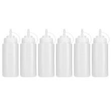 Squeeze Bottle, 6 Pcs 480ml Tomato Sauce Salad Dressing Bottle Salad Dressing Dispenser Kitchen Supplies