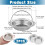2PCS Stainless Steel Kitchen Sink Strainer  Outer Diameter 11cm x Height 2cm  AntiClog, Rust Resistant 6