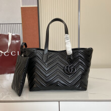 Gucci Embossed Leather Tote 855279 30×23×18cm