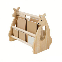 Wooden Animal Shape Book Display Shelf For Kids Room And Nursery