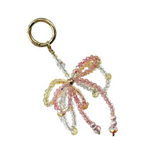 Trendy Beaded Hand Strap With Glittering Bowknot Accent For