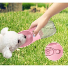 Portable Travel Water Bottle for Dogs and Cats 350ML Blue