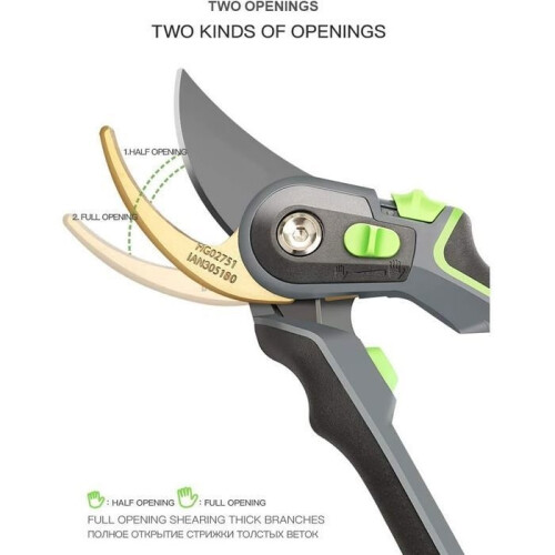 Gardening Pruning Shears, Fruit Tree Branches Flowers Branches and Scissors 220mm 2