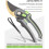 Gardening Pruning Shears, Fruit Tree Branches Flowers Branches and Scissors 220mm 6