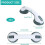 Bathroom Grab Bars  2 PCS Suction Cup Shower Handle  No Drilling Shower Handles  White 1