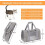 Carrier Bag - Unspecified - Foldable - Breathable - For Cats and Dogs - Grey 3