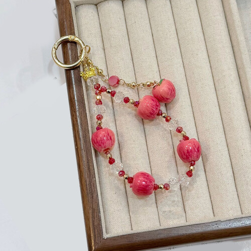 Lovely Plastic Fruit Themed Keyring Phone Accessory For Girls 1